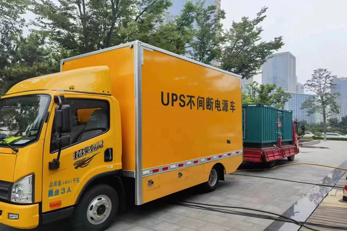 漠河发电机租赁施工现场