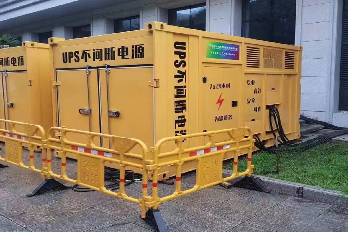 漠河发电机租赁施工现场