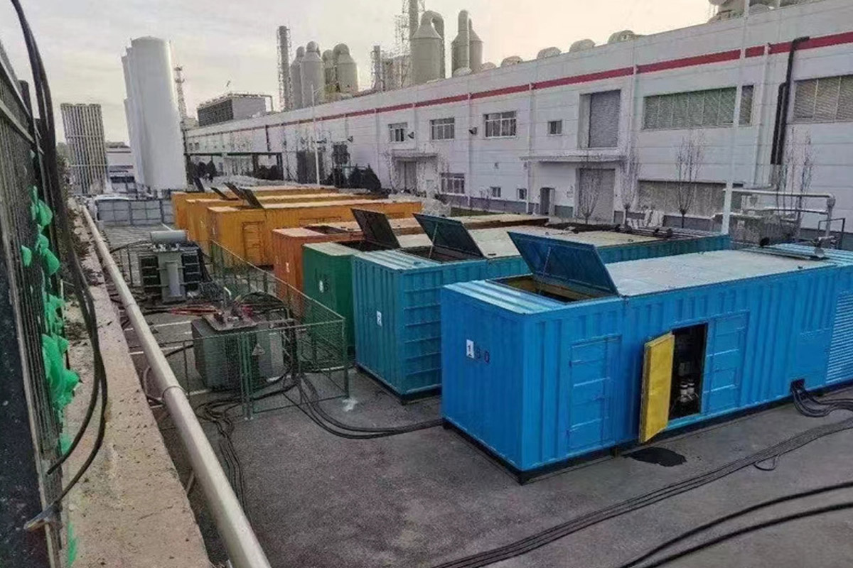 漠河发电机租赁施工现场